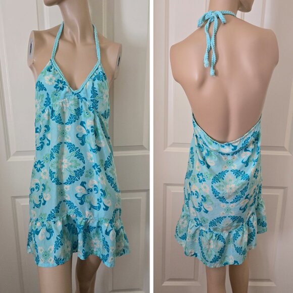 Heritage 1981 Silk Halter Mini Dress SZ S - Picture 1 of 9